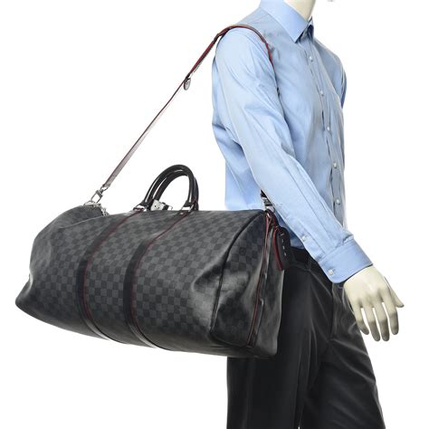 louis vuitton keepall 55 damier graphite|Louis Vuitton Keepall 55 size.